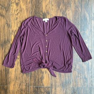 Michael by Michael Kors Women’s Blouse tie front size XL (F8)